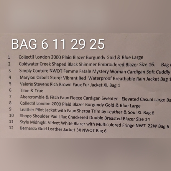 Style Midnight Velvet White Blazer with Multicolored Fringe NWT  22W Bag 6 - Picture 11 of 11